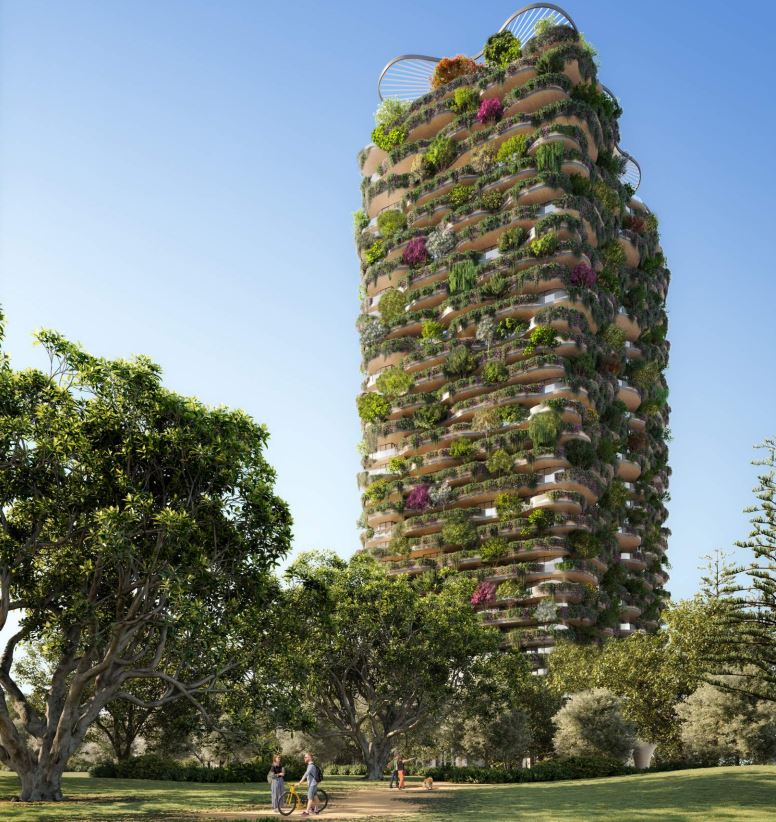 Edifício sustentável abrigará mais de 1000 árvores na Austrália