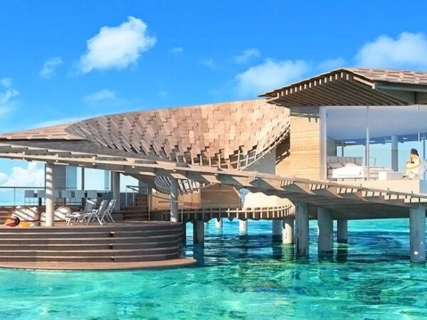 Este resort de luxo movido a energia solar tem 100 vilas projetadas de forma sustentável espalhadas por 90 ilhas que impulsionam o turismo ecológico!