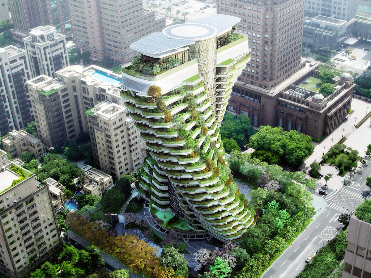 Arquiteto inaugura prédio sustentável em Taiwan capaz de filtrar poluição do ar