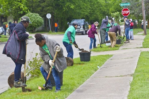 Dallas planta árvores na rota de estudantes para reduzir ilhas de calor