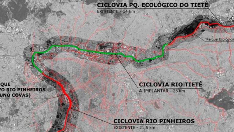 Eixo cicloviário poderia conectar as 4 zonas de São Paulo