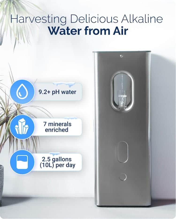 Kara Pure, a máquina capaz de extrair do ar 10 litros de água potável por dia