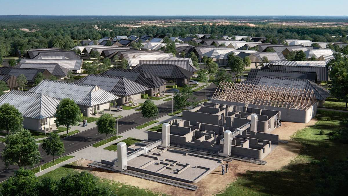 O maior bairro do mundo de casas impressas em 3D a serem construídas no Texas