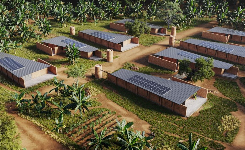 Projeto cria moradias ecológicas para famílias de baixa renda em Uganda