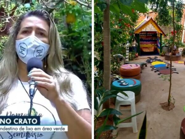 Pedagoga transforma depósito clandestino de lixo em lindo bosque verde no Crato (CE)