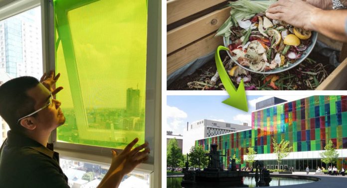 Jovem cria painéis com resíduos orgânicos que servem de janelas e produzem energia