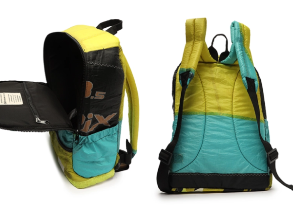 Upcycling: mochilas são fabricadas com pipas de kitesurf