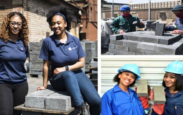 Irmãs transformam toneladas de plástico em tijolos mais fortes que concreto