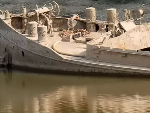 Seca severa na Itália revela navio naufragado na Segunda Guerra Mundial