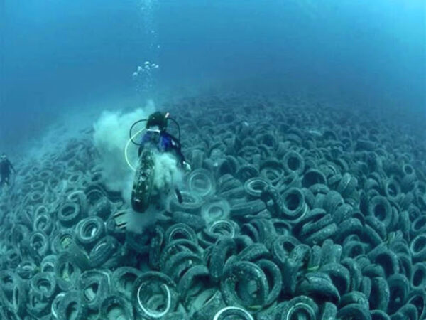 O “Tire Reef” da Flórida se tornou um desastre ambiental