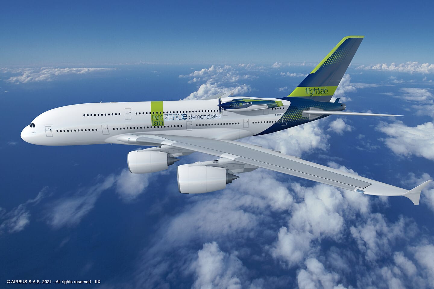 Airbus projeta que seus aviões voarão com hidrogênio líquido em 2035