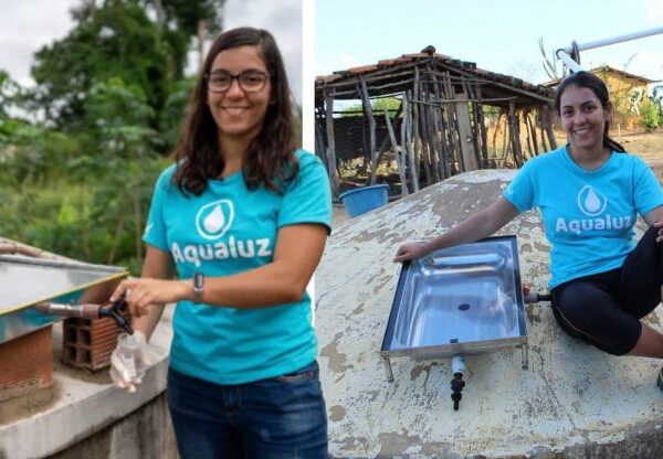 Jovem faz um filtro de água que usa a luz do sol para torná-la potável