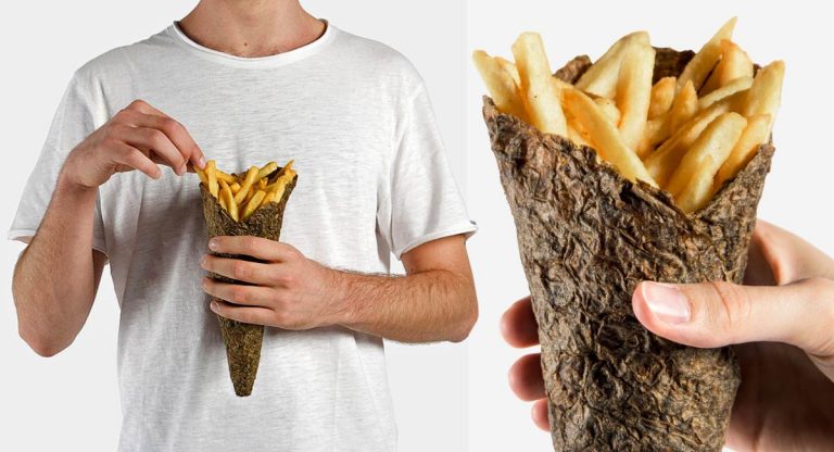Jovens transformam cascas de batata em embalagens biodegradáveis ​​para batatas fritas