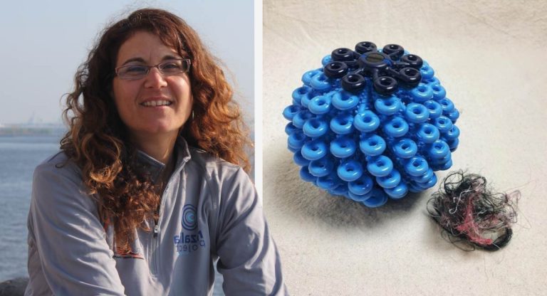 Mulher cria bola que pega microfibras da máquina de lavar para evitar que cheguem ao oceano