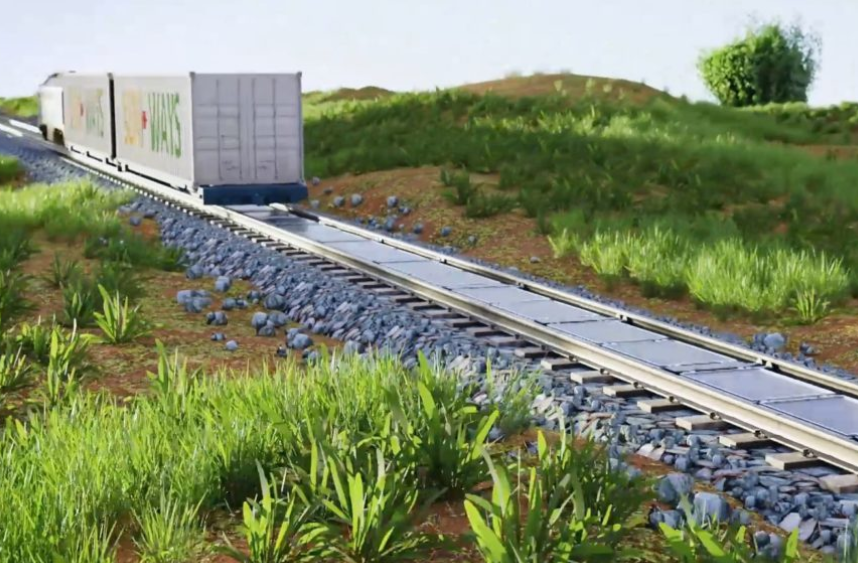 Suíça testa painéis solares em trilhos de trem