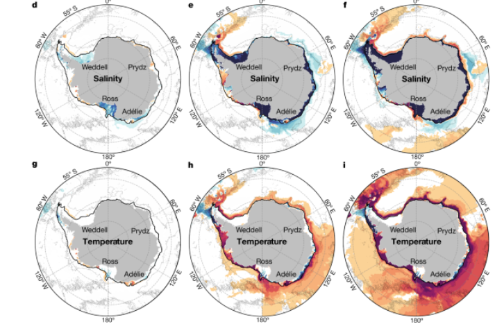 Circulação oceânica profunda na Antártida pode entrar em colapso