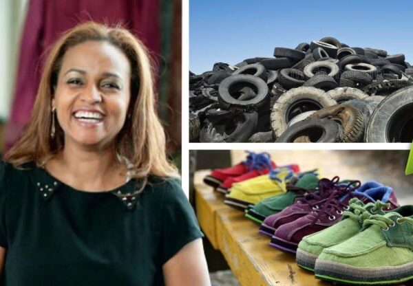 Africana transforma toneladas de pneus em sapatos de alta qualidade