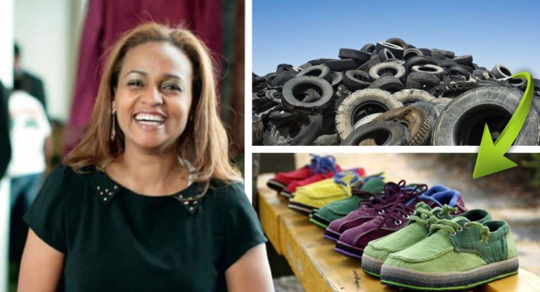 Africana transforma toneladas de pneus em sapatos de alta qualidade