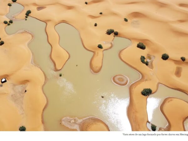 O deserto marroquino inunda pela primeira vez em mais de meio século