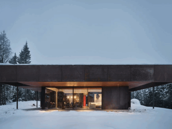 Casa autossuficiente é refúgio no frio canadense