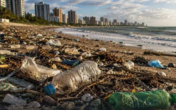 Cerca de 80% dos resíduos encontrados nos oceanos têm origem nas cidades